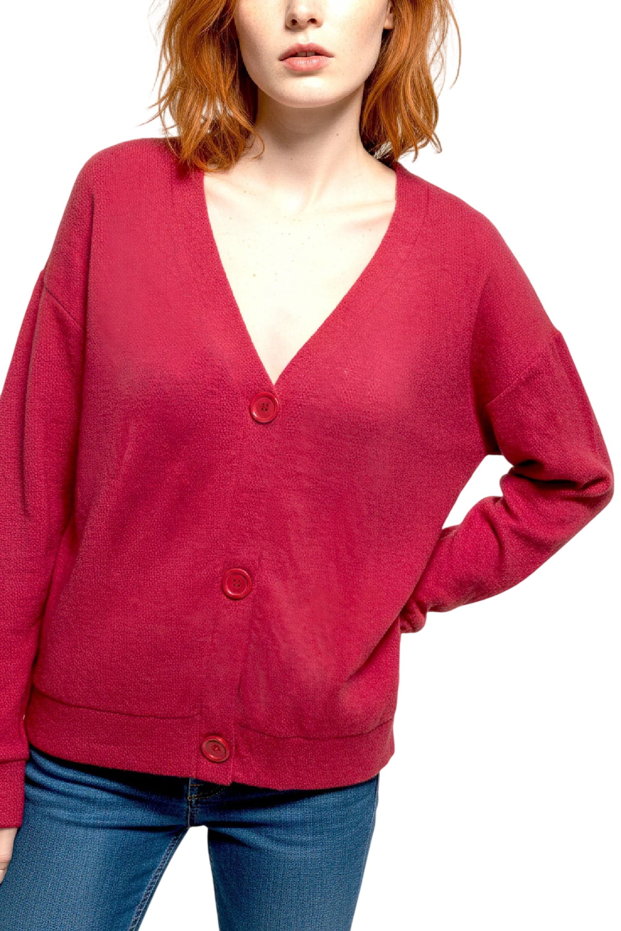 Alexa Dash Strickjacke in Rot