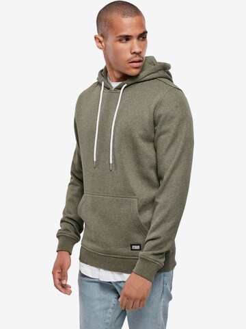 Sweat-shirt Urban Classics en vert : devant