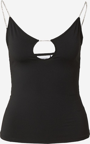 WEEKDAY Top in Black: front