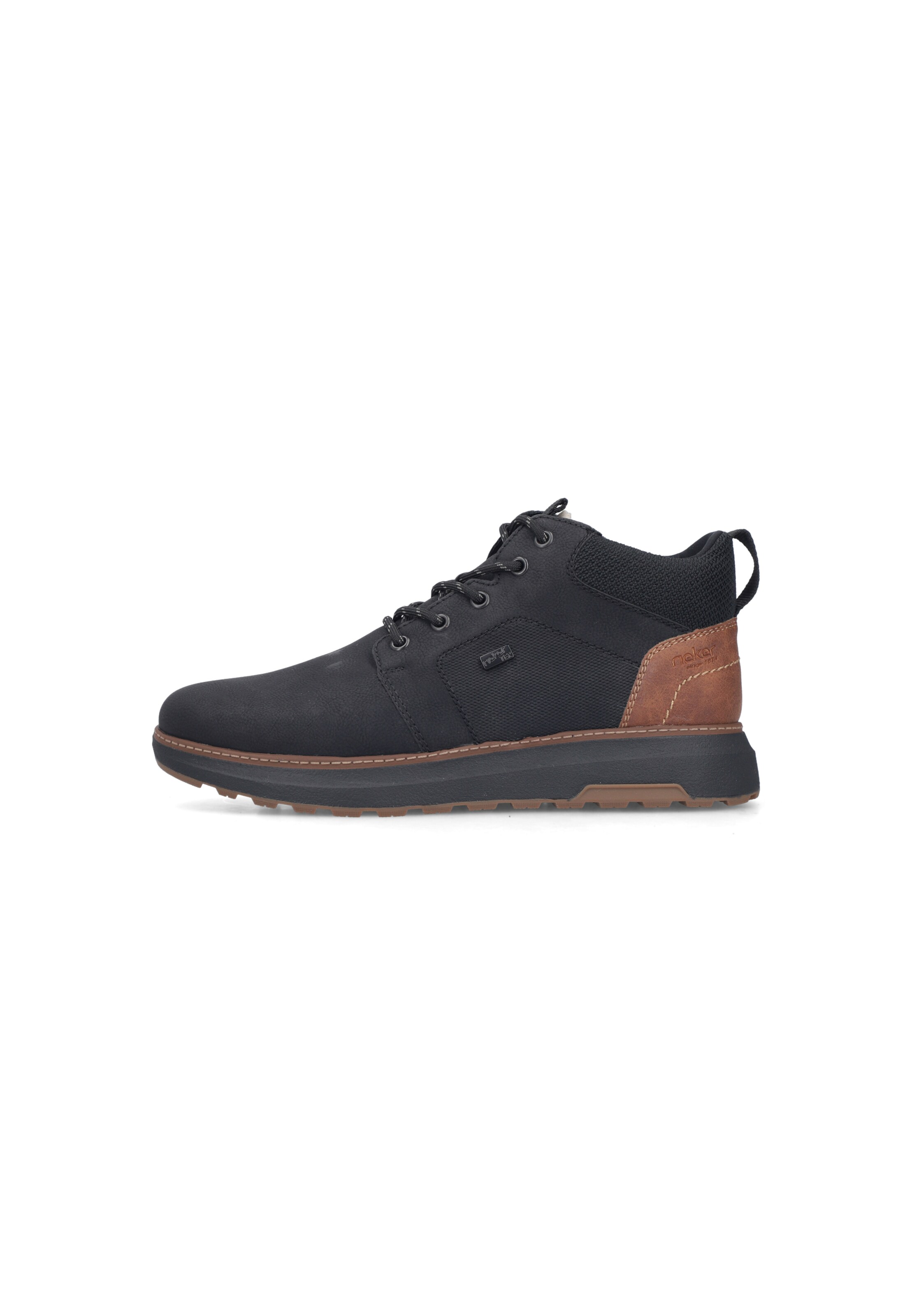 Chaussure à lacets Rieker en noir