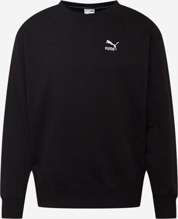 PUMA Sweatshirt 'Classic' in Zwart: voorkant