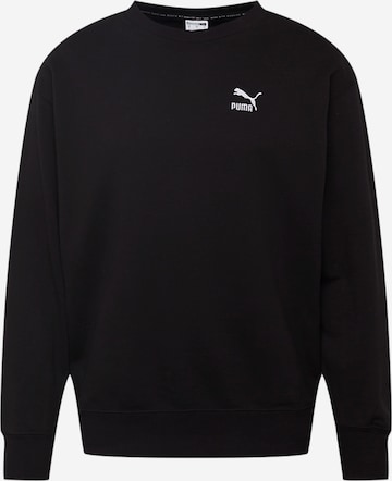 PUMA Sweatshirt 'Classic' in Zwart: voorkant