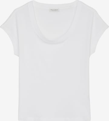 T-shirt Marc O'Polo en blanc : devant
