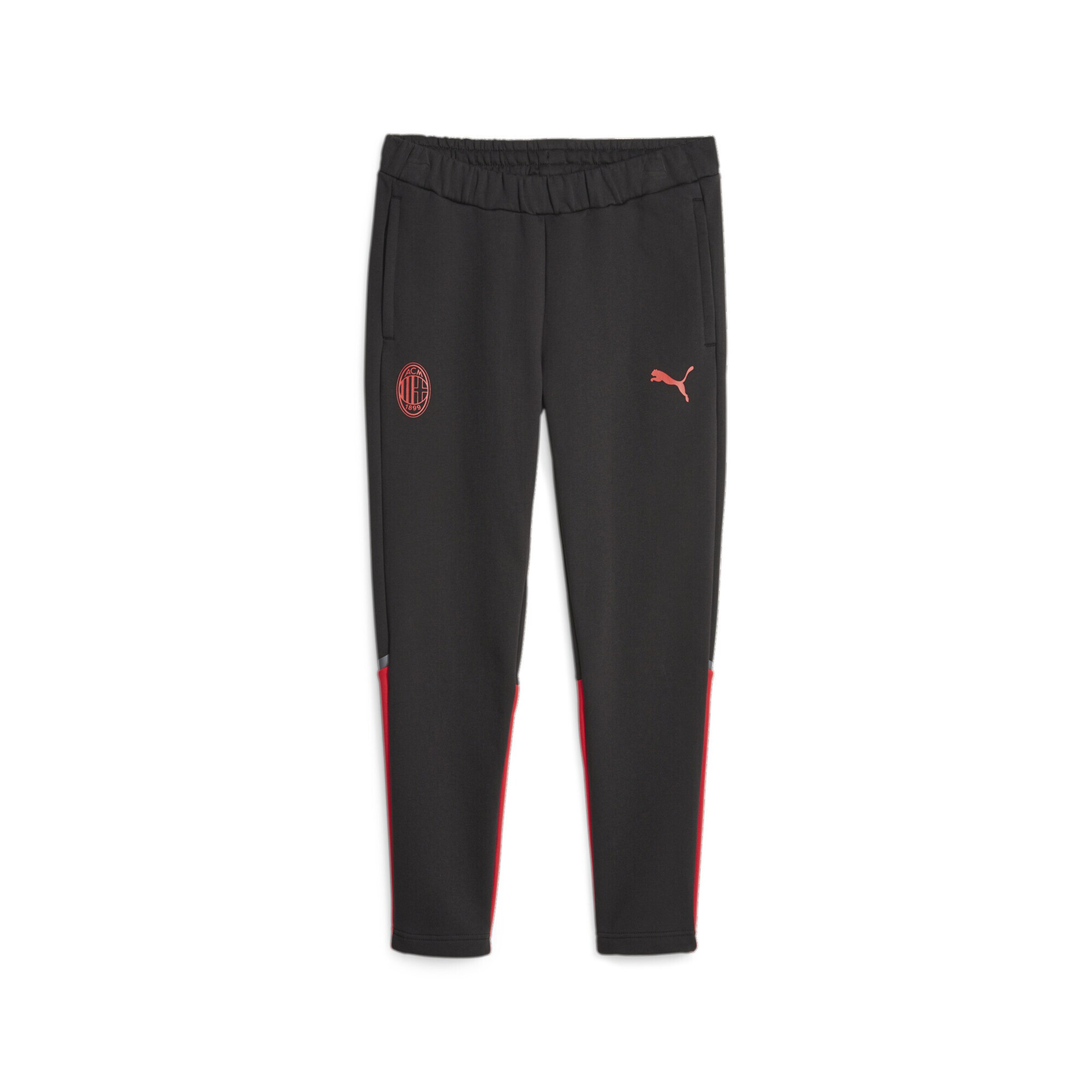 Regular Pantalon de sport 'AC Milan' PUMA en noir : devant