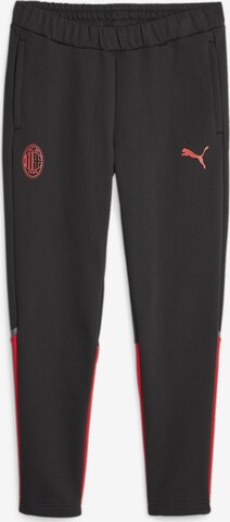 Regular Pantalon de sport 'AC Milan' PUMA en noir : devant