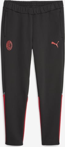 PUMA Regular Workout Pants 'AC Milan' in Black: front