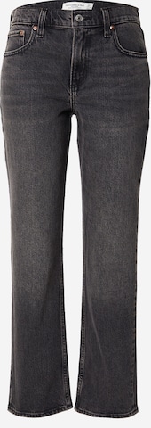 Abercrombie & Fitchregular Traperice - crna boja: prednji dio