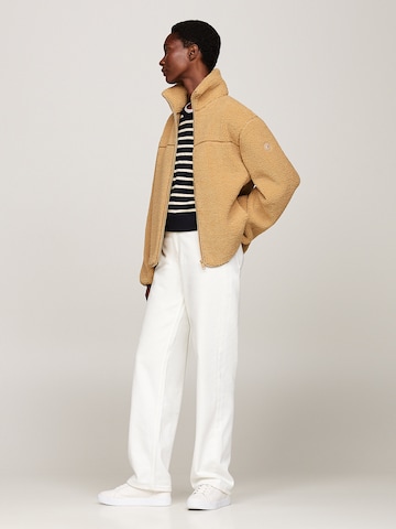 TOMMY HILFIGER Fleece jacket in Beige