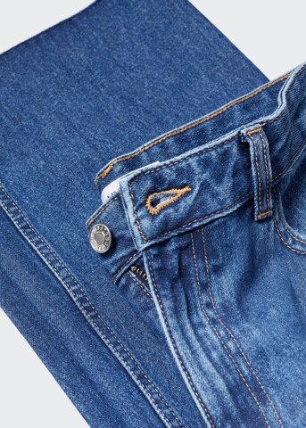MANGO Široke hlačnice Kavbojke 'Danila' | modra barva