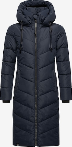 Manteau d’hiver 'Sahnekatzii' MARIKOO en bleu : devant