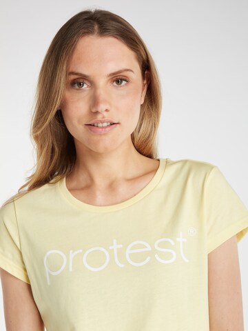 PROTEST Shirt 'CLASSIC LOGO T-SHIRT' in Yellow