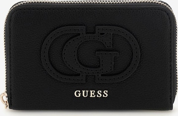 GUESS Wallet 'Calebra' in Black: front