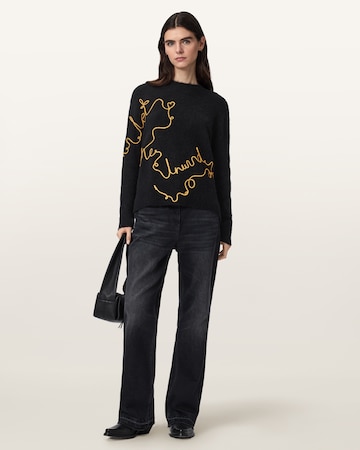 AllSaints Pullover in Schwarz