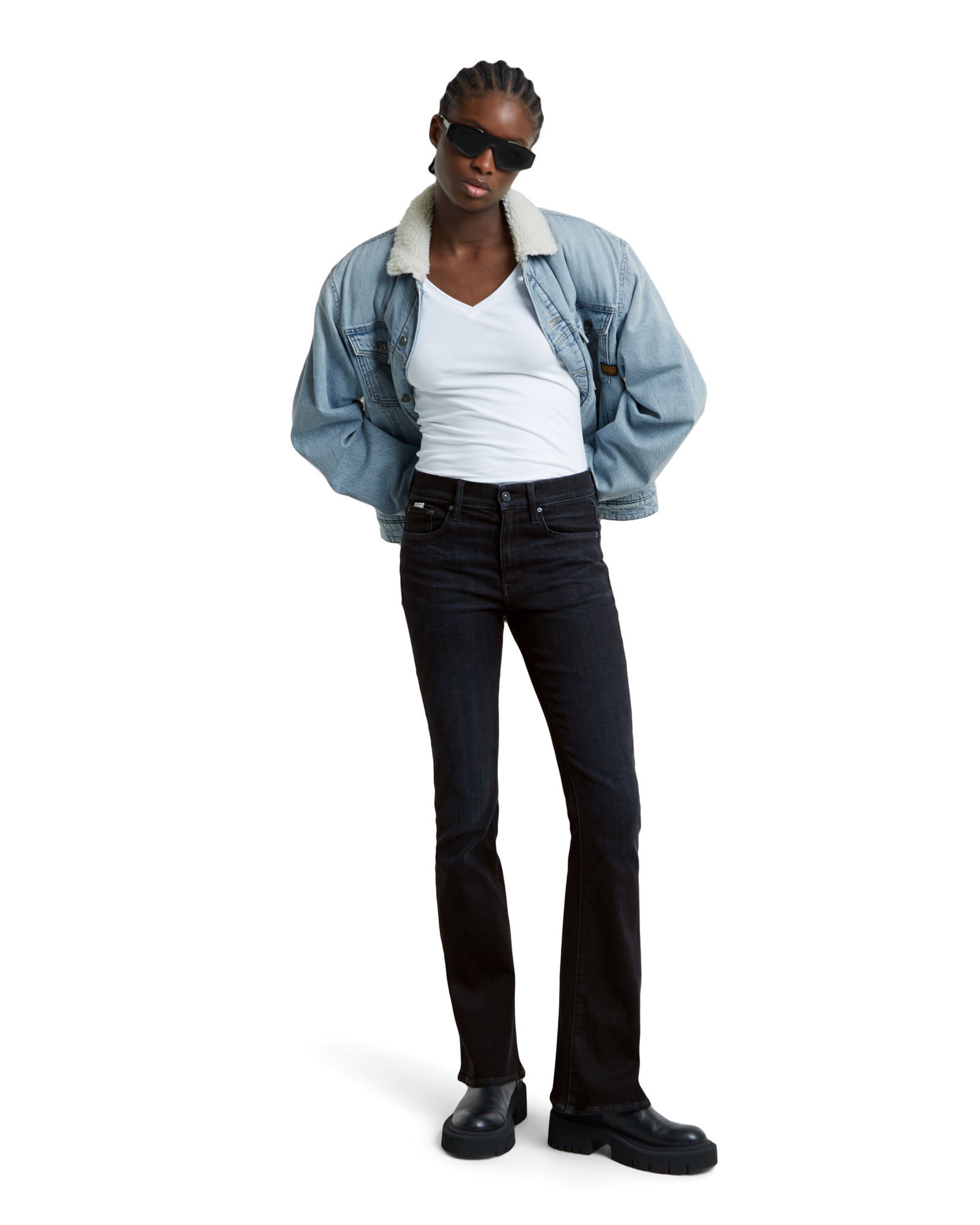 G-STAR Расклешенный Джинсы в Черный