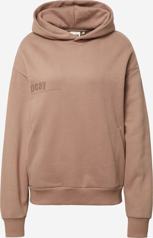 Sweat-shirt Ocay en marron : devant