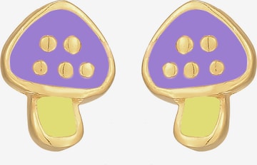 ELLI Earrings 'Fliegenpilz' in Gold: front