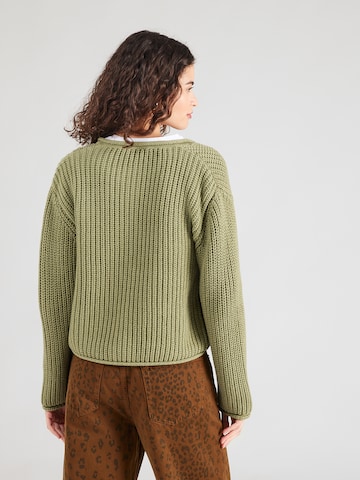 Geacă tricotată de la MORE & MORE pe verde