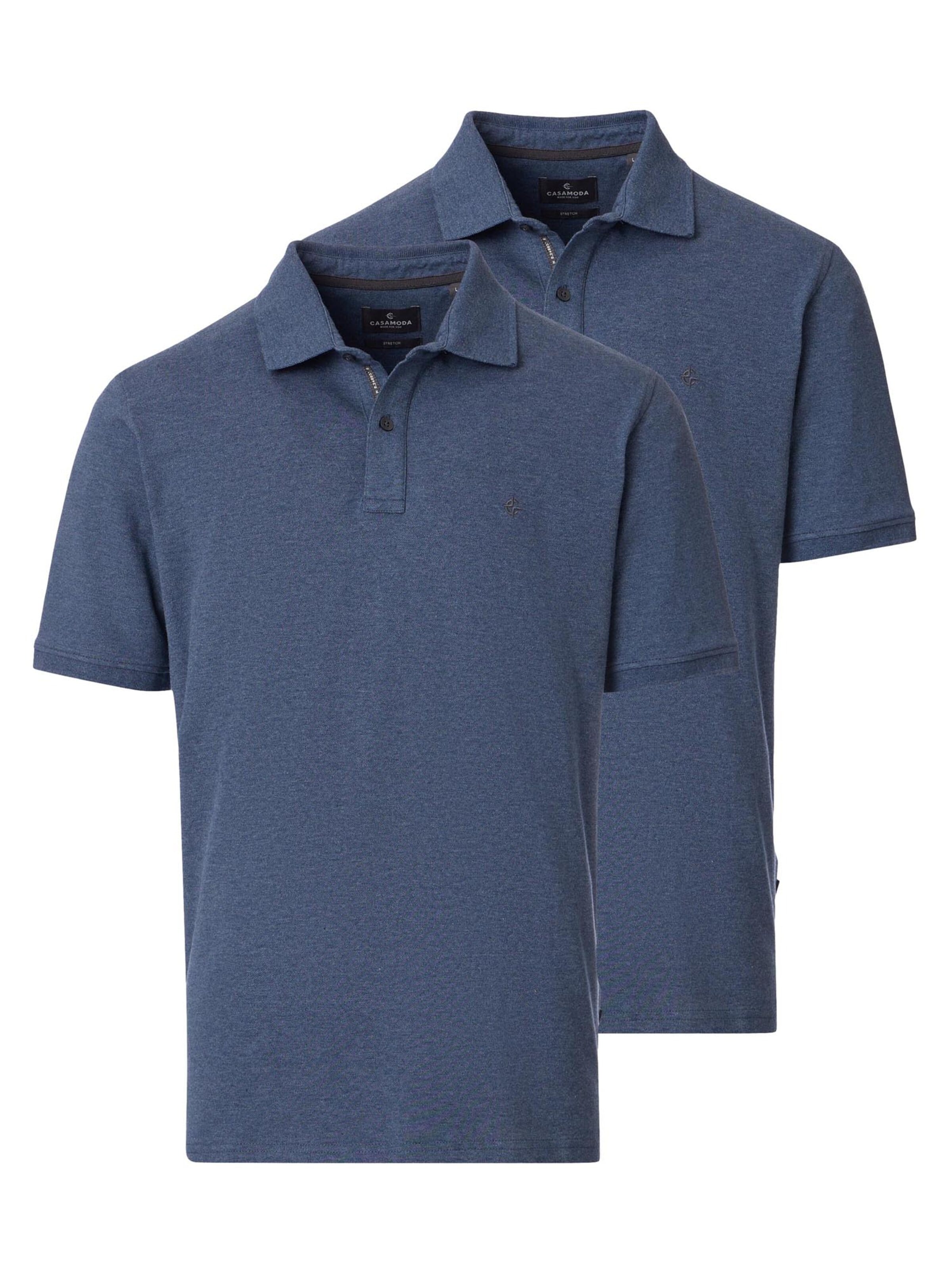 CASAMODA Shirt 'Basic' in Blue: front