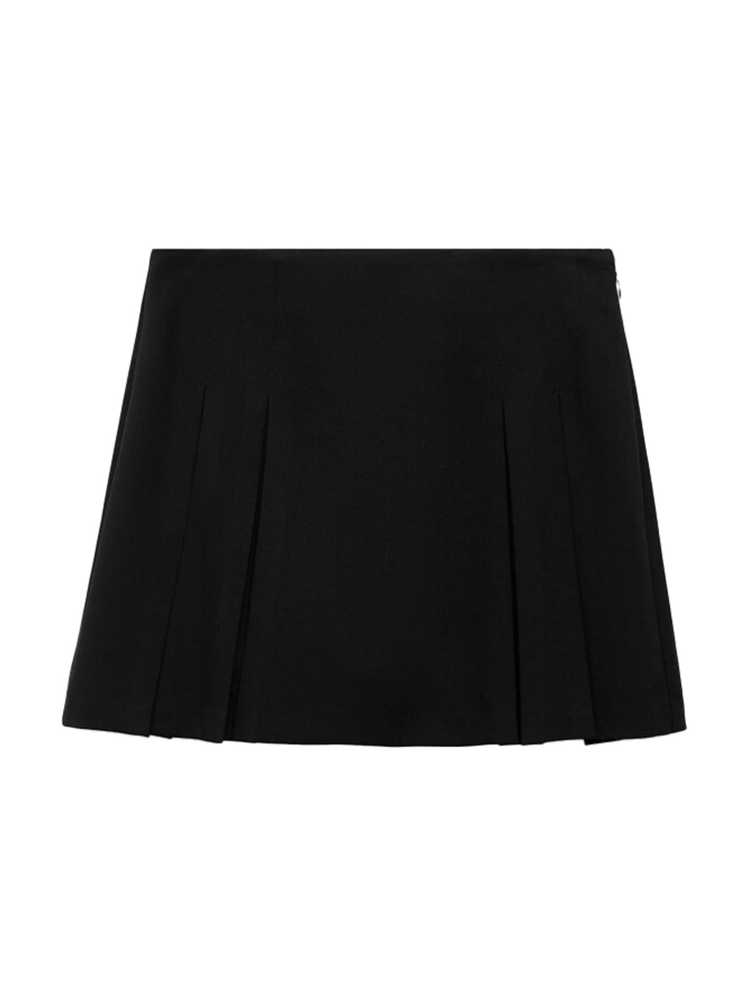 MANGO Rok 'GRUNGE' in Zwart: voorkant