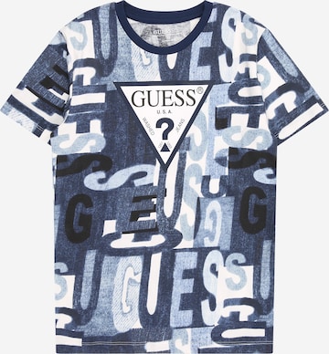 mėlyna GUESS Marškinėliai: priekis