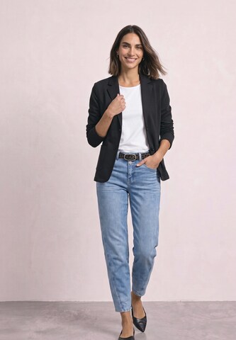 STREET ONE Basic Blazer in Unifarbe in Schwarz