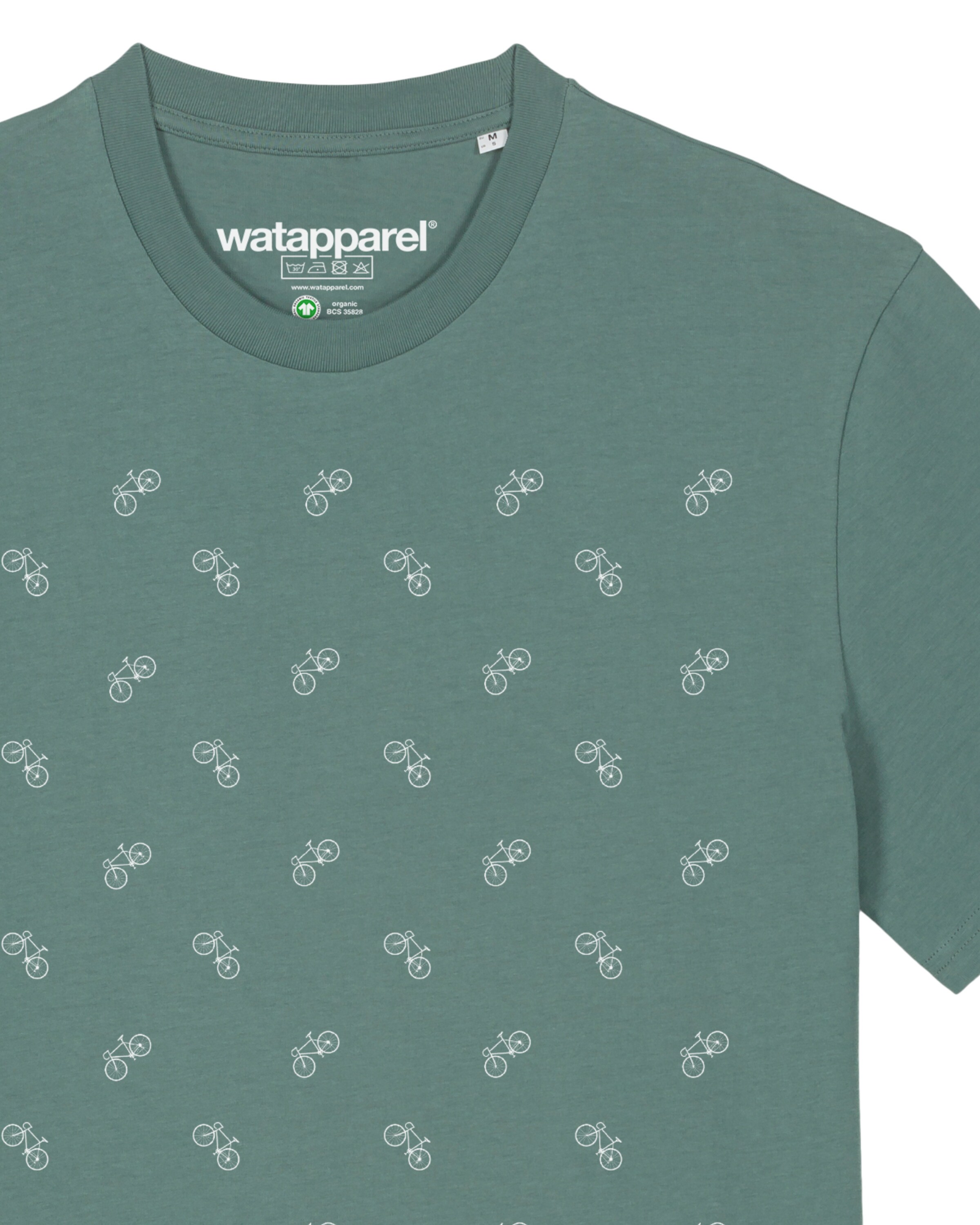 Watapparel T-Shirt 'Fahrräder' in Grün
