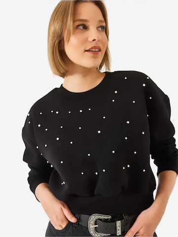 Bianco Lucci Dressipluus 'Sweatshirts', värv must