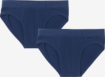 Albero Natur Underpants 'Bio-Baumwoll-Jungenslip-2er Pack' in Blue: front