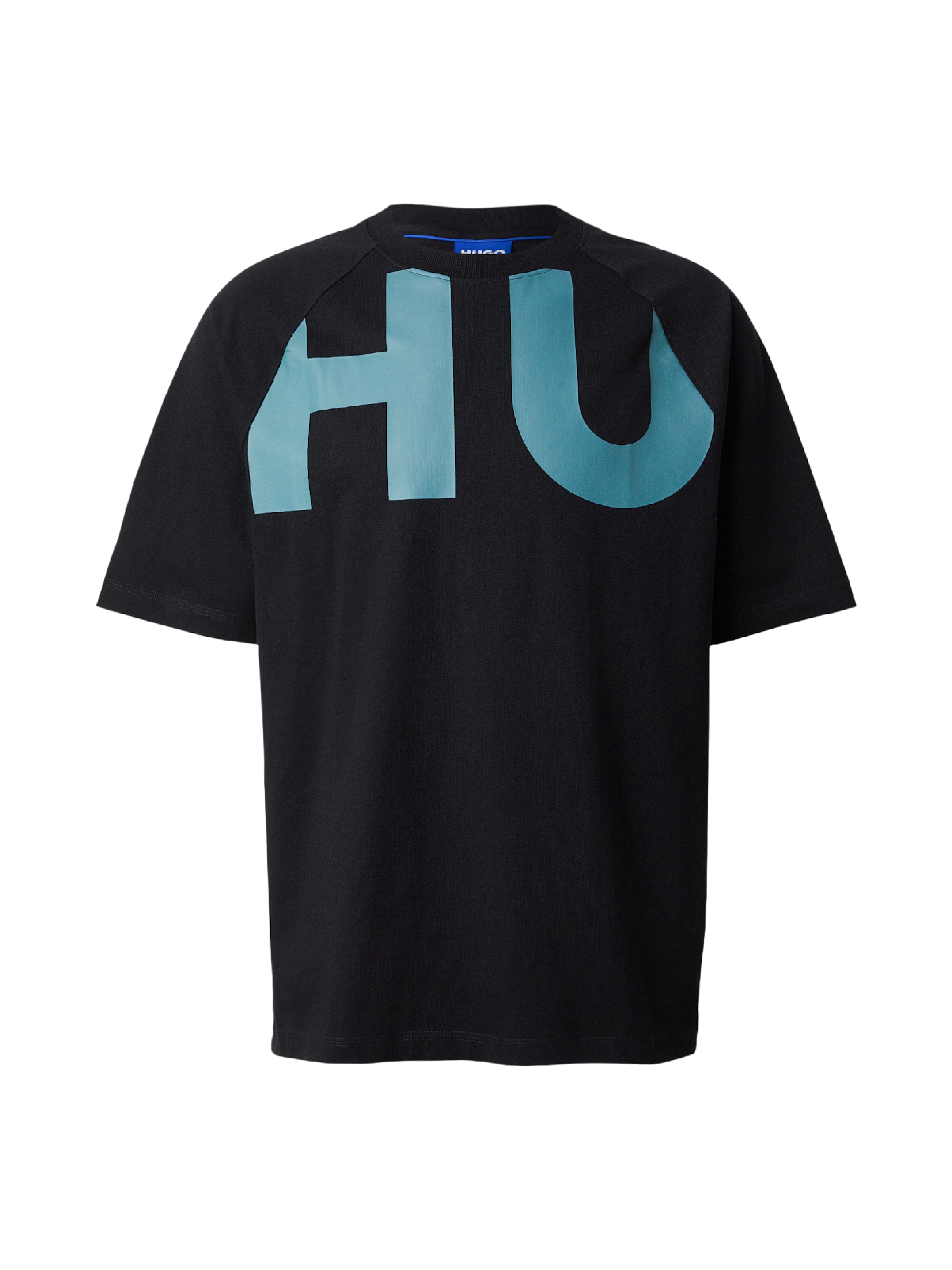 Marškinėliai iš HUGO, spalva – tamsiai žalia / juoda, Prekių apžvalga