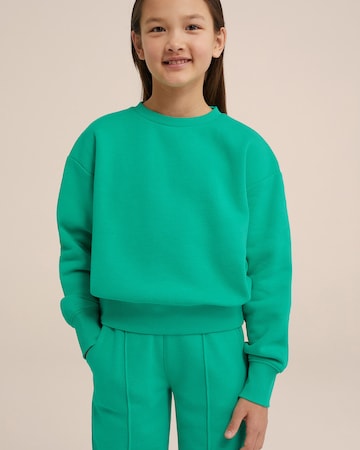 WE Fashion Alt laienev Püksid, värv roheline