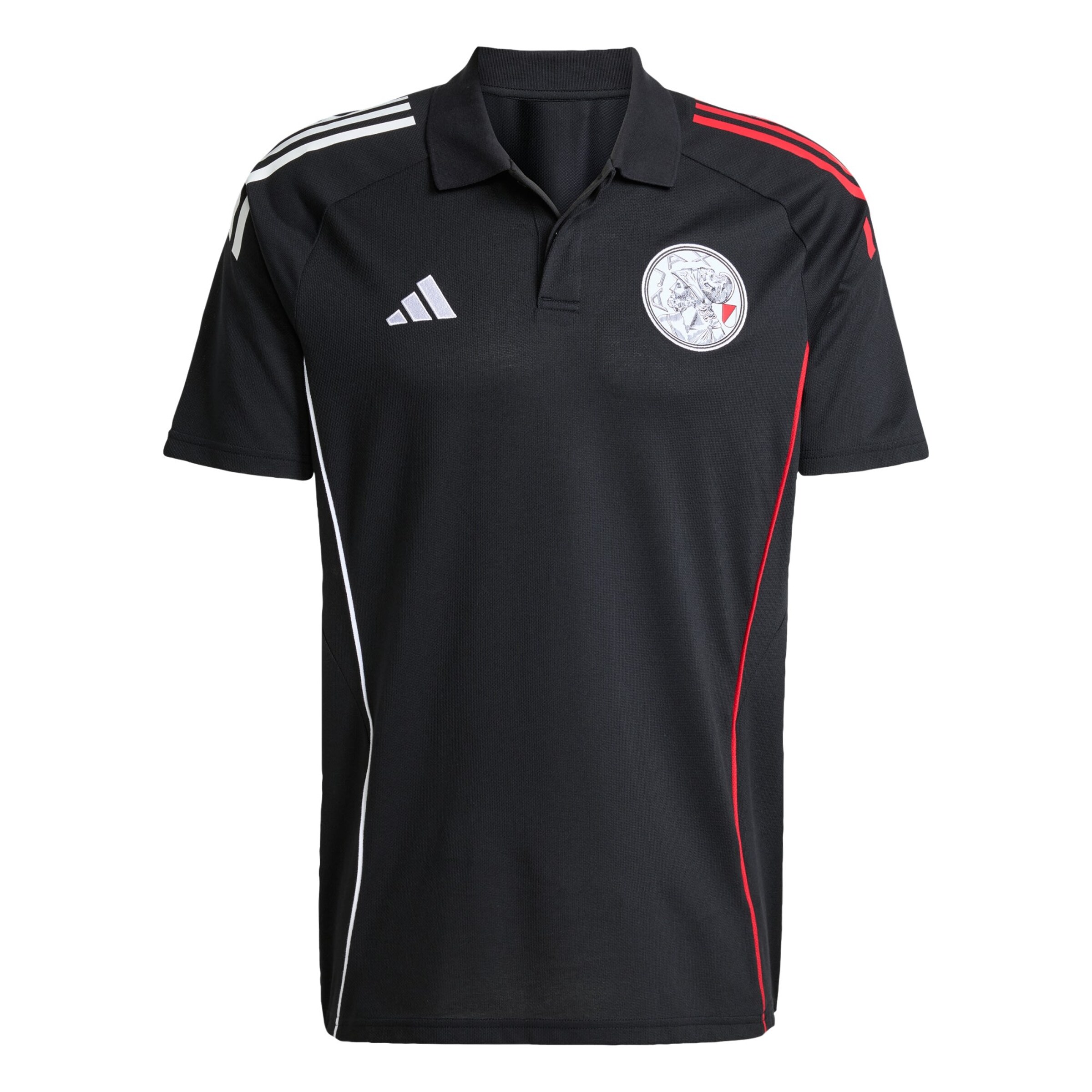 ADIDAS PERFORMANCE - Camiseta de fútbol 'Ajax Tiro 25 Competition' en negro: frente