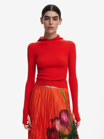 Pullover di Desigual in rosso: frontale