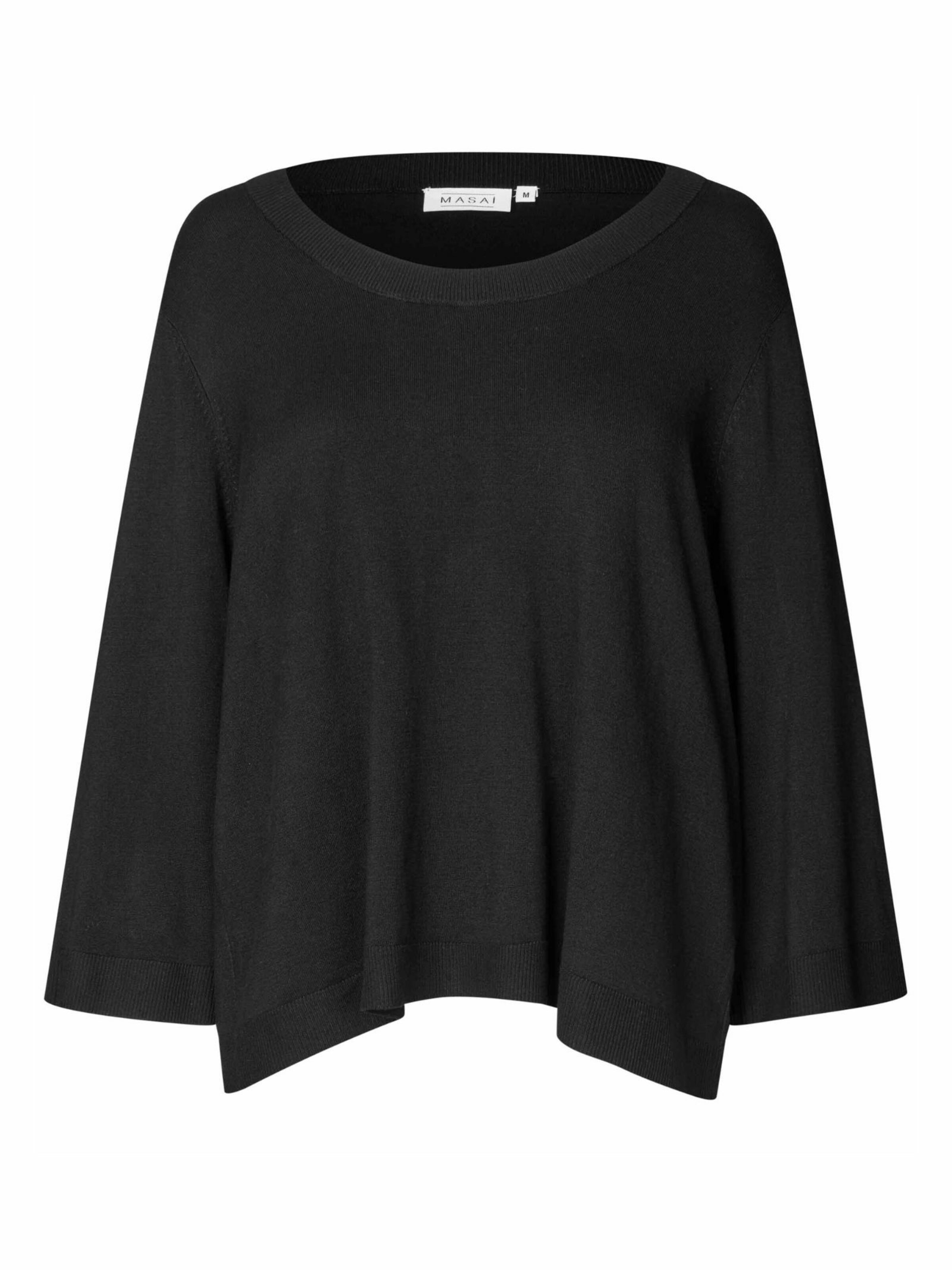 Masai Pullover 'Firion' in Schwarz: Vorderseite