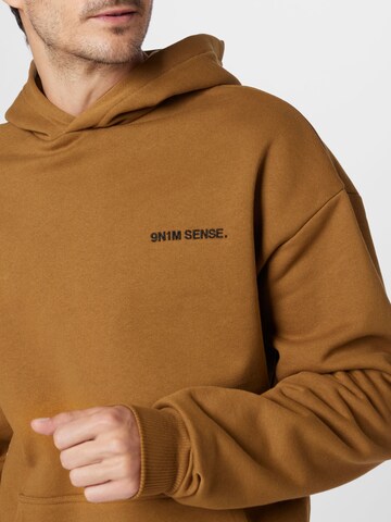 9N1M SENSE Sweatshirt 'EARTH' in Bruin