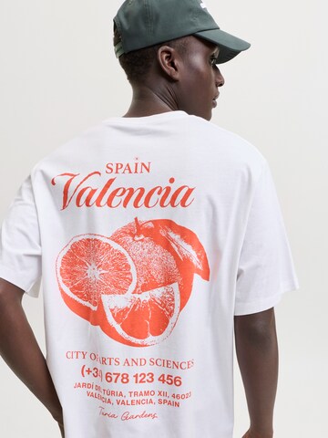 JACK & JONES Μπλουζάκι 'JORVACATION' σε λευκό