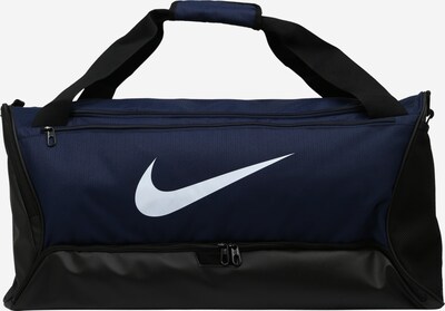 NIKE Спортна чанта 'Brasilia 9.5' в нейв�и синьо / черно / бяло, Преглед на продукта