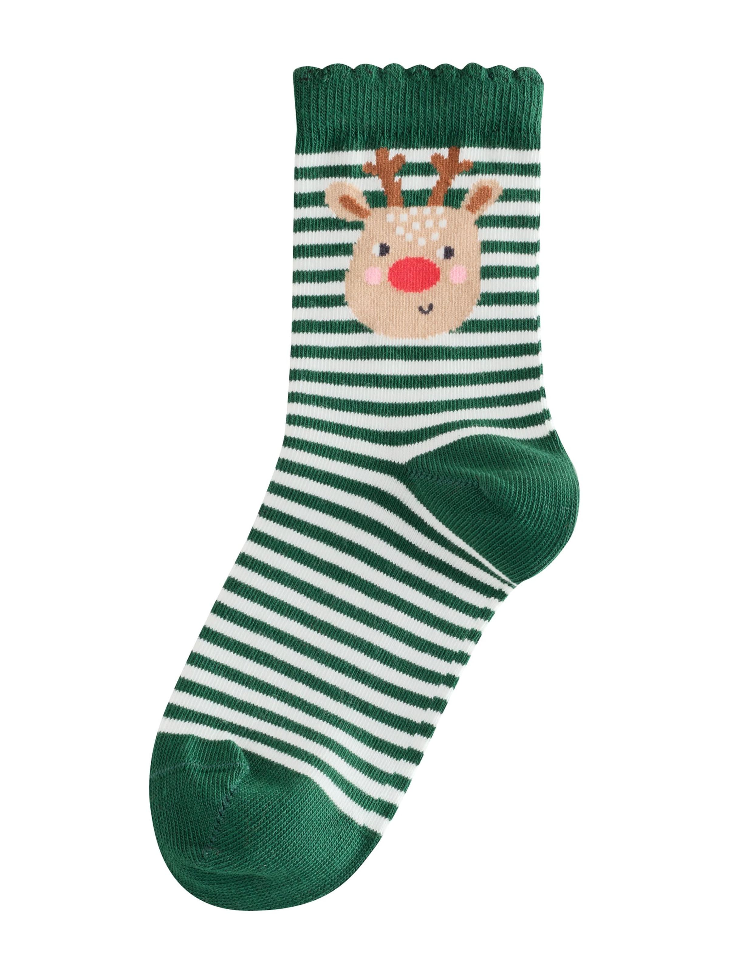 Next - Calcetines 'Rich Christmas Character' en azul