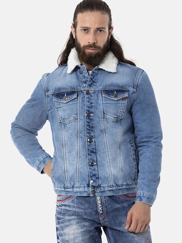 CIPO & BAXX Between-season jacket in Blue: front