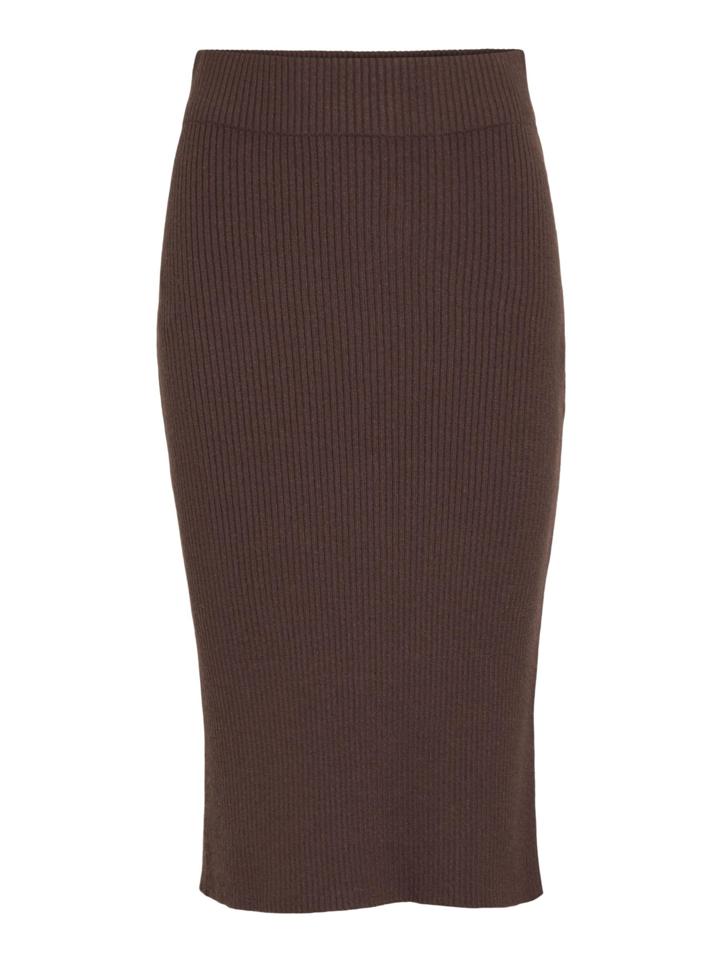 Jupe 'VIRil' VILA en marron : devant