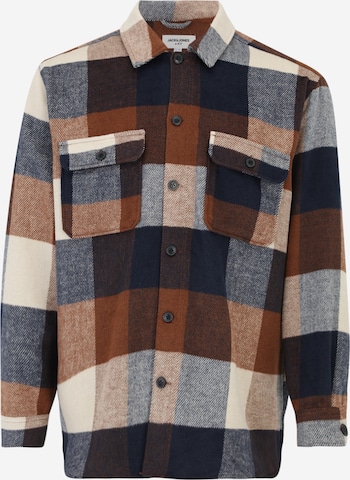 Camicia 'JJEBradley Ollie' di Jack & Jones Plus in blu: frontale