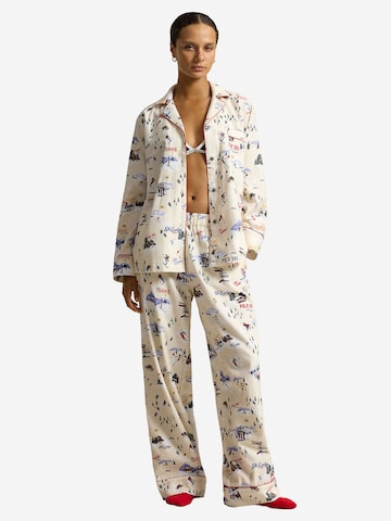 Polo Ralph Lauren Pyjama ' Madison - Cozy Flannel ' in Gemengde kleuren: voorkant