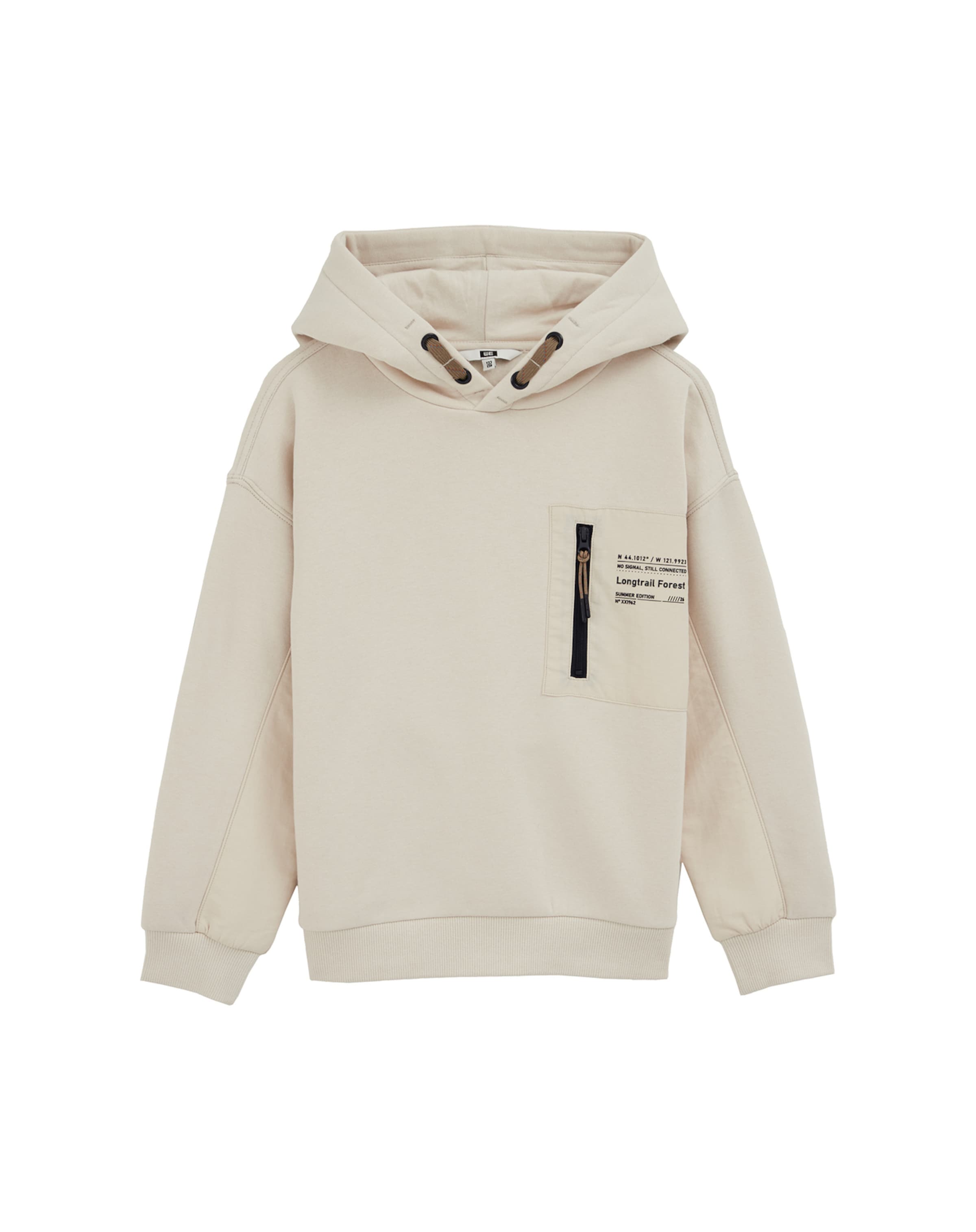 WE Fashion Mikina - Béžová: predná strana