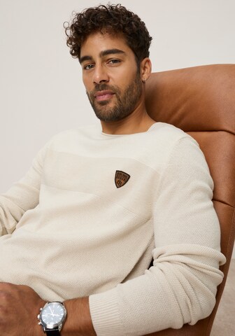 Bruno Banani Pullover in Weiß