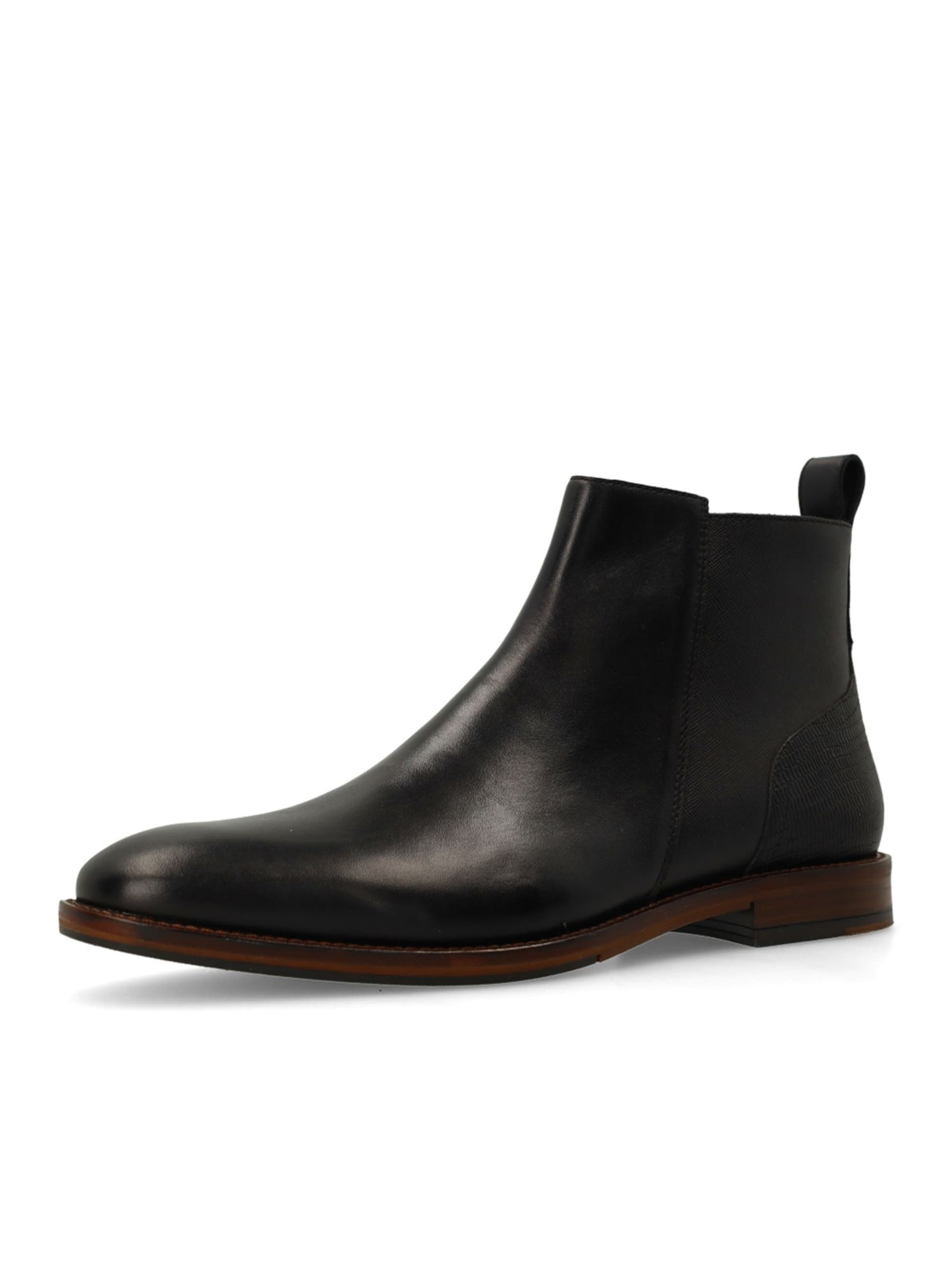 Chelsea Boots MANFIELD en noir : devant