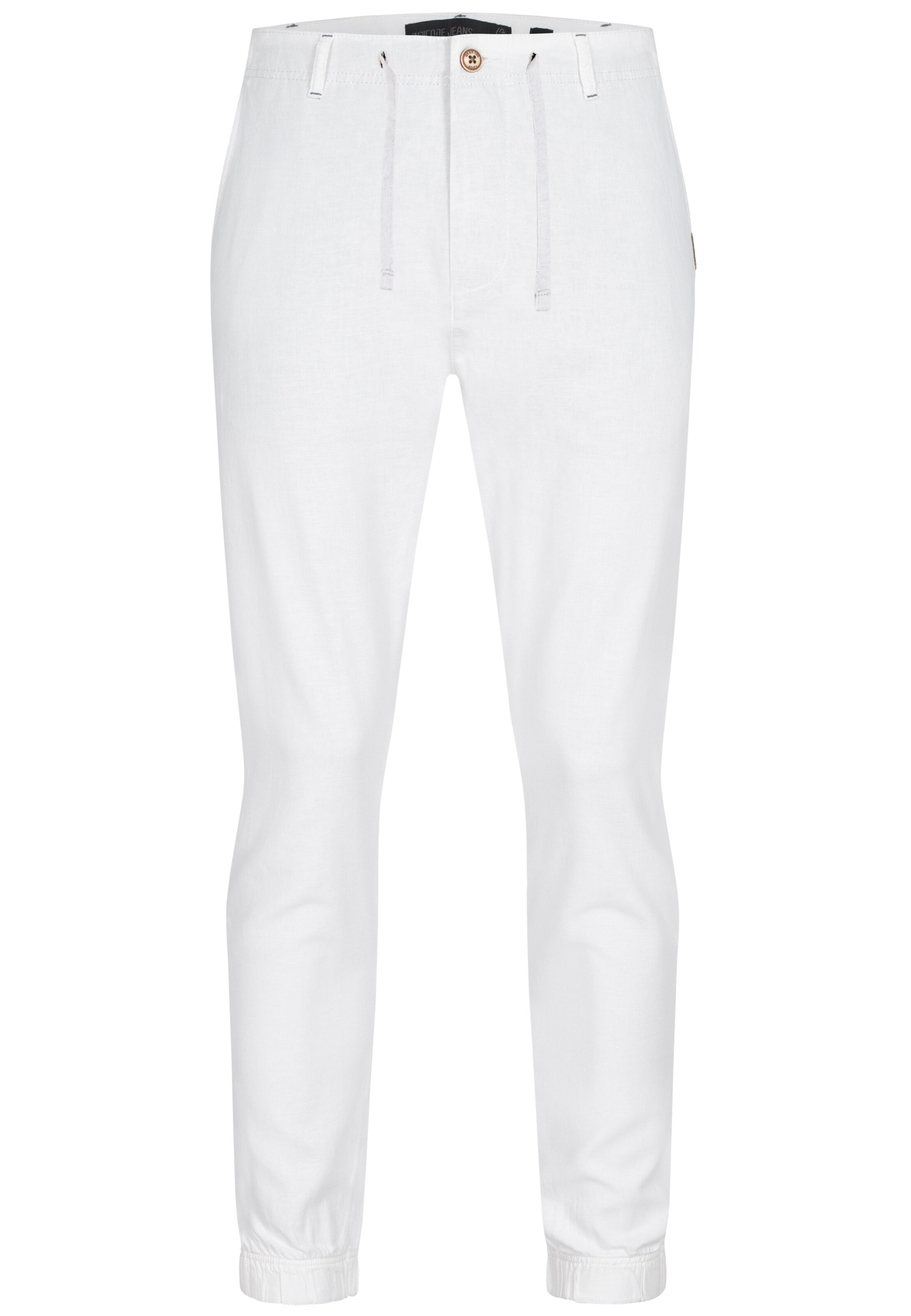 INDICODE JEANS Chino 'Maldane' in Wit: voorkant