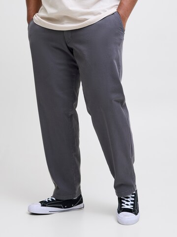 Loosefit Pantalon chino 'JPSTKANE' Jack & Jones Plus en gris : devant