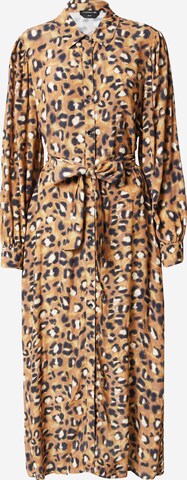 Colourful Rebel Shirt Dress 'Kera' in Brown: front