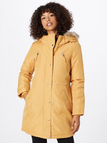 VERO MODA Winterparka 'Track' in Bruin: voorkant