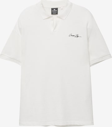 Pull&Bear Koszulka w kolorze biały: przód