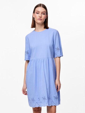 PIECES Obleka 'ALMINA' | modra barva: sprednja stran